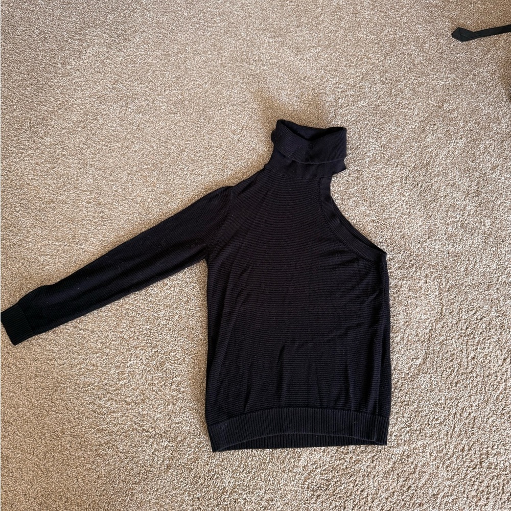 BCBGeneration Black Off-the-Shoulder Sweater